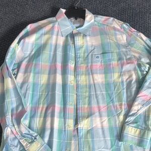 Southern Tide Multicolor Plaid Button Down Shirt